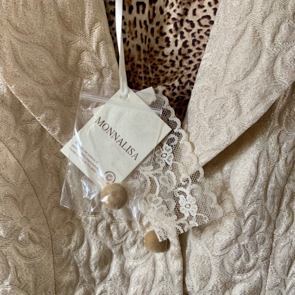 Monnalisa Chic Gold Blazer - Picture 3 of 4